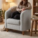 Ver imagem 7 de Poltrona Decorativa Aura Pes Madeira Boucle Tce 1018 Moll