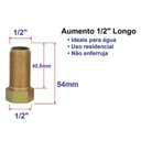Ver imagem 2 de Extensor Aumento Prolongador Longo Rosca 1/2'' Ponto D'água