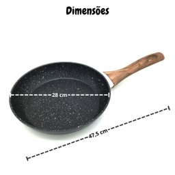 Frigideira Antiaderente com Fundo de Indução Multifuncional 28cm - Eficiência e Versatilidade - 2
