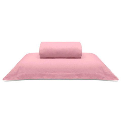 Jogo de Cama Buettner Solteiro King Malha Liso 2 Peças Image Rose