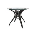 Ver imagem 2 de Mesa Redonda para Ombrelone 1,00m Tampo de Vidro com Furo em Aço e Junco Tabaco Caiapó