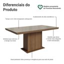 Ver imagem 5 de Mesa de Jantar 5275K92MOVI 6 Lugares Retangular Vidro Sobreposto 160cm Madesa
