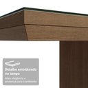 Ver imagem 2 de Mesa de Jantar 5275K92MOVI 6 Lugares Retangular Vidro Sobreposto 160cm Madesa