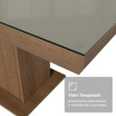 Ver imagem 3 de Mesa de Jantar 5275K92MOVI 6 Lugares Retangular Vidro Sobreposto 160cm Madesa