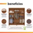 Ver imagem 5 de Guarda Roupas Casal 6 Portas 2 Gavetas Talia
