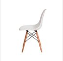 Ver imagem 3 de Conjunto 8 Cadeiras Eiffel Charles Eames Wood Base Madeira Branca