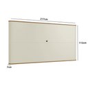 Ver imagem 4 de Painel Suspenso para Tv Sala de Estar 217cm 100% Mdf Cor:louro com Luna