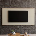 Ver imagem 1 de Painel Suspenso para Tv Sala de Estar 217cm 100% Mdf Cor:louro com Luna