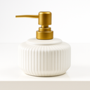 Ver imagem 2 de Porta Sabonete Líquido Porcelana Banheiro Dispenser Branco