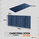 Ver imagem 6 de Conjunto Quarto Solteiro Cabeceira Autocolante e 1 Mesa de Cabeceira 2 Gavetas Corrediça Telescó