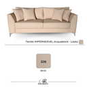Ver imagem 5 de Sofá Pierri | Pé Aço & Tecido Acquablock Impermeável | 200cm | Bege