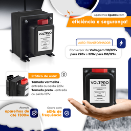 Transformador 2000va Bivolt 110 220v e 220 para 110v Trafo - 4