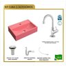 Kit Cuba Q45 Torneira 1198 Metal Válvula 1 Polegada Sifão Pvc Flexível Compace - 5