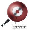 Ver imagem 3 de Frigideira Wok Antiaderente com Tampa de Vidro 24cm 2,8l Mta