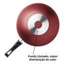 Ver imagem 3 de Frigideira Wok Antiaderente com Tampa de Vidro 24cm 2,8l Mta