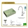 Kit Cuba Q45 Torneira 1198 Metal Válvula 1 Polegada Sifão Pvc Flexível Compace - 6