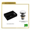 Ver imagem 5 de Cuba de Apoio para Banheiro Q450w Retangular com Válvula Click Compace