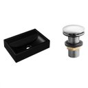 Ver imagem 2 de Cuba de Apoio para Banheiro Q450w Retangular com Válvula Click Compace