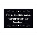 Ver imagem 1 de Tapete Capacho Eu e Minha Casa Serviremos Ao Senhor