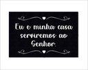 Ver imagem 1 de Tapete Capacho Eu e Minha Casa Serviremos Ao Senhor