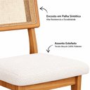 Ver imagem 6 de Conjunto Sala de Jantar Mesa 2 m X 1 m Tampo Barril e 8 Cadeiras Tela Palha e Assento Estofado 100%