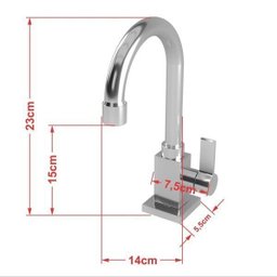 Kit Cuba Q45 Torneira Luxo 1195 Metal Válvula Click 1 Polegada G Sifão Pvc Flexível Compace - 4