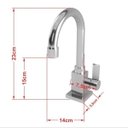 Ver imagem 4 de Kit Cuba Q45 Torneira Luxo 1195 Metal Válvula Click 1 Polegada G Sifão Pvc Flexível Compace