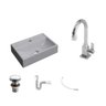 Kit Cuba Q45 Torneira Luxo 1195 Metal Válvula Click 1 Polegada G Sifão Pvc Flexível Compace - 2