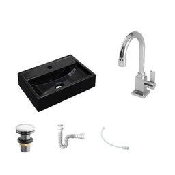 Kit Cuba Q45 Torneira Luxo 1195 Metal Válvula Click 1 Polegada G Sifão Pvc Flexível Compace - 2