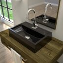 Ver imagem 1 de Kit Cuba Q45 Torneira Luxo 1195 Metal Válvula Click 1 Polegada G Sifão Pvc Flexível Compace