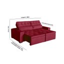 Ver imagem 2 de Sofá Áustria 3 Lugares 1,80 Cm - de Casa Décor e Estofados.