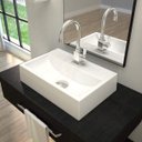 Ver imagem 1 de Kit Cuba Q45 Torneira Luxo 1195 Metal Válvula Click 1 Polegada G Sifão Pvc Flexível Compace