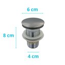 Ver imagem 3 de Válvula Click Up 1 1/4 Inox Luxo Tampa Grande para Cuba Pia