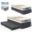 Ver imagem 5 de Cama Box com Auxiliar + Colchão de Molas Ensacadas Double Face Pillow Euro Alfa Probel Solteiro 88cm