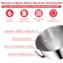 Ver imagem 2 de Tigela de Inox 6qt para Mixer Kitchenaid Bowl-lift