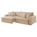 Ver imagem 2 de Sofá Zen Linho 02 Módulos 100 Cm B25 Meu Sofá Online A294 Linho Creme