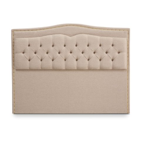 Cabeceira para Box Queen Size Alice Linho Bege 195cm