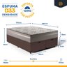 Cama Box Baú com Colchão de Espuma D33 Millenium One Face King 193cm - 3