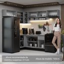 Ver imagem 6 de Armário de Cozinha Completa de Canto Suspenso 405cm Cinza Nice Madesa 03