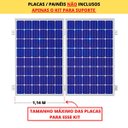 Ver imagem 3 de Kit Estrutura Suporte Fixador 1,20m Para 01 Placa Painel Solar Alumínio e Inox | Telha Cerâmica Cime