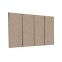Ver imagem 2 de Cabeceira Solteiro Mdf/mdp Estofada Linho 0,90 Palha