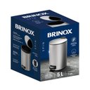 Ver imagem 7 de Lixeira para Banheiro e Cozinha Inox com Pedal Spin 5 Litros - Brinox