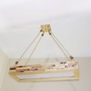 Ver imagem 4 de Luminária Lustre Pendente Rústico Madeira Led Lustre 40w