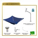 Ver imagem 3 de Kit Cuba L34 Torneira Link 1062 Metal Válvula 1 Polegada Sifão Pvc Flexível Compace