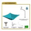 Ver imagem 3 de Kit Cuba L34 Torneira Link 1062 Metal Válvula 1 Polegada Sifão Pvc Flexível Compace