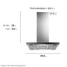 Coifa de Ilha 90cm Inox Experience com Ia Ce9if | Electrolux:220v - 3
