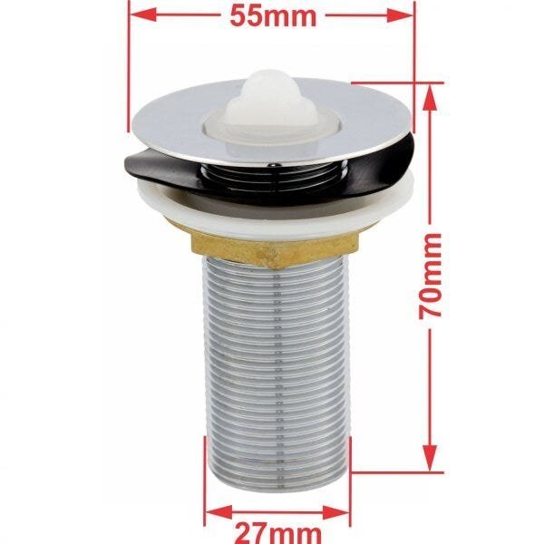 Kit Cuba L34 Torneira Link 1062 Metal Válvula 1 Polegada Sifão Pvc Flexível Compace - 10