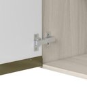 Ver imagem 5 de Armario Aereo 3 Portas Vidro MDF 120 cm Kali 1219717 Nicioli Bianco Toq Branco