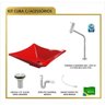 Kit Cuba L34 Torneira Link 1062 Metal Válvula 1 Polegada Sifão Pvc Flexível Compace - 3