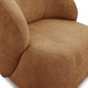 Ver imagem 4 de Poltrona Orgânica Giratória Tecido Bouclê Aime
